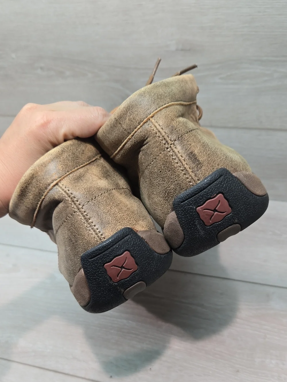 Twisted X Men's MDM003 Moc Casual Suede Lace-Up Chukka Shoes -Brown Sz 13